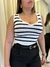 Cropped Vanessa listrado - comprar online