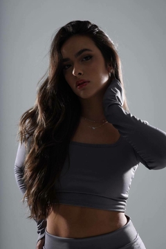 Cropped Manga Longa - loja online