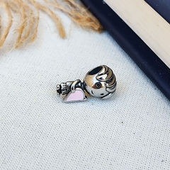 BERLOQUE MENINO COM CORAÇÃO ROSA - comprar online