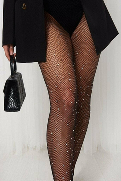 Meia calça com strass