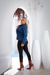 Jaqueta Jeans Classica Escura