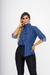 Camisa Jeans feminina Gola colarinho