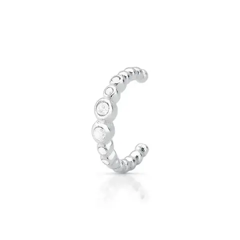 Piercing Fake de Prata Cravejado