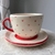 Set taza+platito (rojo)