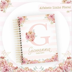 Caderneta de Vacina Alfabeto Linho Floral