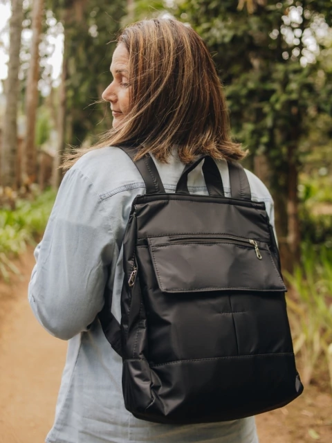 mochila antifurto nylon
