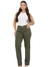 Imagem do Calça Feminina Sarja Cetim Wide Leg Pantalona Elastano