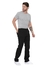 Calça Masculina Reta Sarja Elastano Sport Fino Preto 3000 - Malloy Jeans
