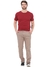 Calça Masculina Reta Sarja Elastano Sport Fino Bege Escuro 3010 - loja online