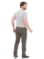 Calça Masculina Reta Sarja Elastano Sport Fino Grafite 3011 na internet