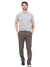 Imagem do Calça Masculina Reta Sarja Elastano Sport Fino Grafite 3011