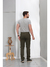 Calça Masculina Reta Sarja Elastano Sport Fino Verde 3012 - comprar online