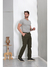 Calça Masculina Reta Sarja Elastano Sport Fino Verde 3012 - comprar online
