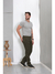 Calça Masculina Reta Sarja Elastano Sport Fino Verde 3012 na internet
