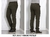 Calça Masculina Reta Sarja Elastano Sport Fino Verde 3012