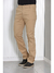 Calça masculina reta sarja elastano sport fino alfaiataria Caqui 3013 - Malloy Jeans