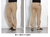 Calça masculina reta sarja elastano sport fino alfaiataria Caqui 3013 - comprar online
