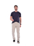 Calça Masculina Reta Sarja Elastano Sport Fino Bege Claro/Areia 3015