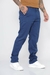 Calça Masculina Reta Sarja Elastano Sport Fino Azul Indigo 3018 - comprar online