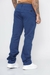 Calça Masculina Reta Sarja Elastano Sport Fino Azul Indigo 3018 - Malloy Jeans