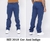 Calça Masculina Reta Sarja Elastano Sport Fino Azul Indigo 3018