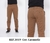 Calça Masculina Reta Sarja Elastano Sport Fino Caramelo 3019