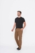 Calça Masculina Reta Sarja Elastano Sport Fino Caramelo 3019 - loja online