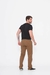 Calça Masculina Reta Sarja Elastano Sport Fino Caramelo 3019