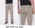 Calça Masculina Reta Sarja Elastano Sport Fino Bege 3020