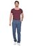 Calça masculina Slim Sarja Elastano Sport Fino Social Azul Petroleo R.3709 na internet