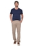 Calça masculina Slim Sarja Elastano Sport Fino Social Bege R.3713 - Malloy Jeans