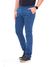 Calça Masculina Slim Sarja elastano Sport Fino Bolso faca Social Azul Indigo 3728 na internet