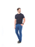 Calça Masculina Slim Sarja elastano Sport Fino Bolso faca Social Azul Indigo 3728 - loja online