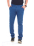 Calça Masculina Slim Sarja elastano Sport Fino Bolso faca Social Azul Indigo 3728 - comprar online