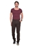 Calça masculina Slim Sarja Elastano Sport Fino Social Marrom R.3734 - Malloy Jeans