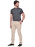 Calça Masculina Slim Sarja elastano Sport Fino Bolso faca Social Bege Claro/Areia 3740