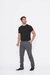 Calça Masculina Slim Sarja elastano Sport Fino Bolso faca Social Cinza Escuro 3742 - Malloy Jeans