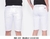 Bermuda Masculino Sarja Sport Fino Bolso Faca Branco R.600 - comprar online