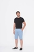 Bermuda Masculina Sarja Sport Fino Social Elastano Azul Claro R.602 - Malloy Jeans