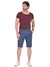 Bermuda Masculina Sarja Sport Fino Social Elastano Azul Petroleo R.604