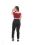 Imagem do Calça Feminina Reta Sarja Cetim Elastano Alfaiataria Social Preto R.7002