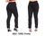 Calça Feminina Reta Sarja Cetim Elastano Alfaiataria Social Preto R.7002 - comprar online