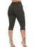 Bermuda Pedal Feminina Sarja Elastano Verde 804 - loja online