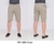 Bermuda Masculina Sarja Sport Fino Social Elastano Cinza R.688