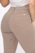 Bermuda Pedal Feminina Sarja Elastano Bege Escuro 802 - comprar online
