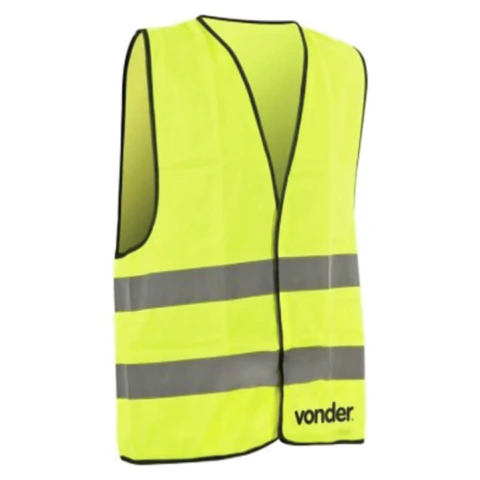 COLETE REFLETIVO TIPO BLUSAO SEM BOLSO AMARELO CV100