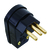 PLUG MACHO 2P +T 20AMP 250V 90° 11.108P PRETO