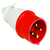 PLUG MACHO 3P+E-6H 32A 380/440V VERMELHO