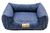 Cama Quadrada para Cachorro ou Gato Luppet Luxo Azul Petróleo Tamanho:M (LP8801