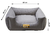 Cama Quadrada para Cachorro ou Gatos Super Luxo Luppet Cinza (LP88016-02)